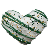 3" Jumbo Heart Shaped Gourmet Cookie Saint Patty's Day, 4 pack