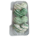 3" Jumbo Heart Shaped Gourmet Cookie Saint Patty's Day, 4 pack