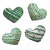 3" Jumbo Heart Shaped Gourmet Cookie Saint Patty's Day, 4 pack