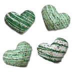 3" Jumbo Heart Shaped Gourmet Cookie Saint Patty's Day, 4 pack