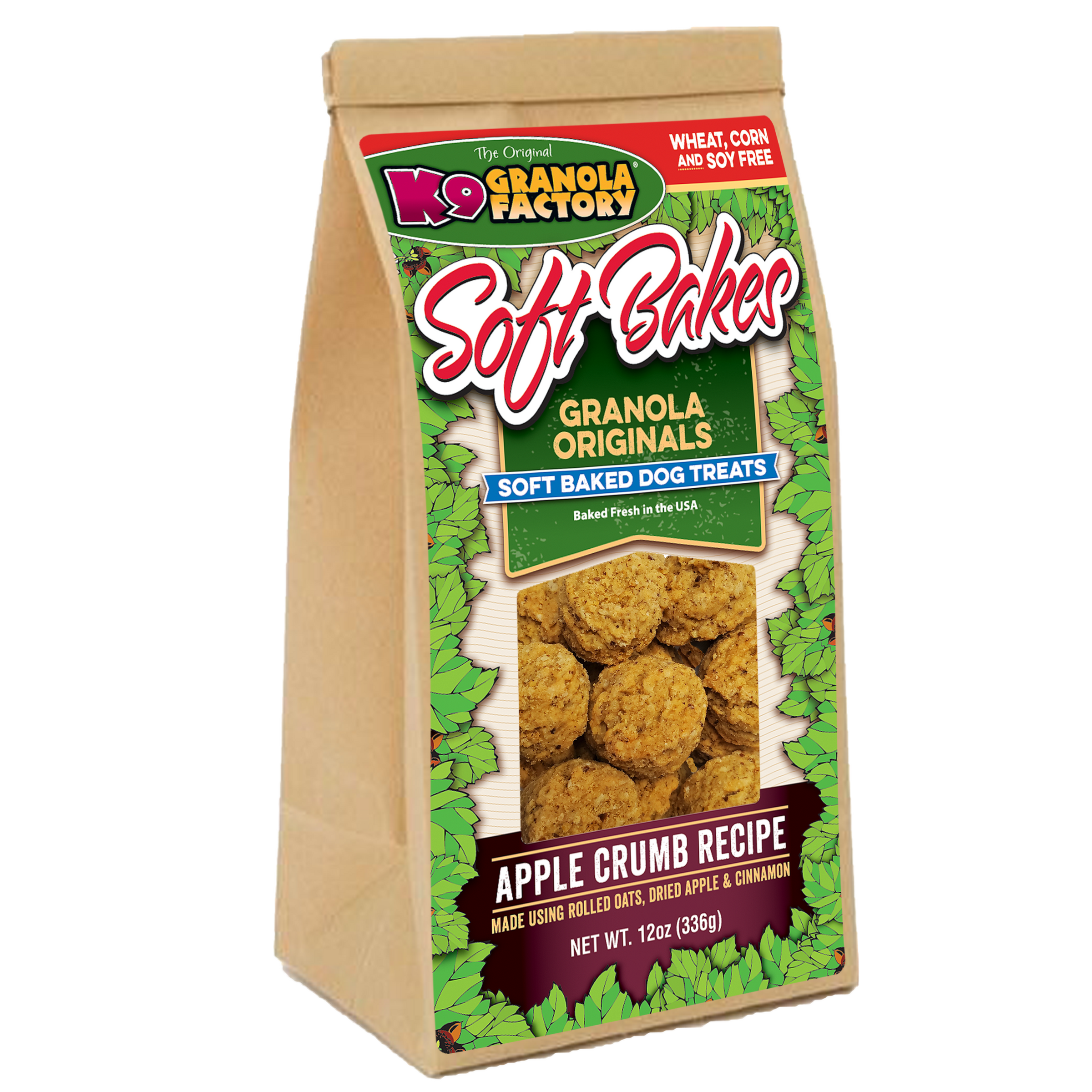 Three Dog Bakery Soft Baked Classic Cookies with Oats and Apple, Premi –  KOL PET